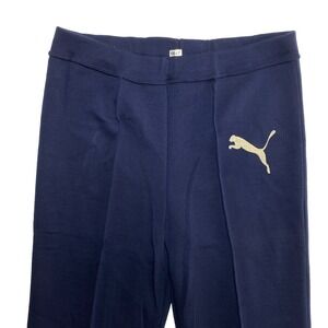 Vintage 80s Puma Jogger Womens Large Navy Running Track Pants